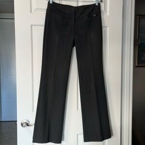 Express Editor pants. Size 4R. Gray pinstriped.